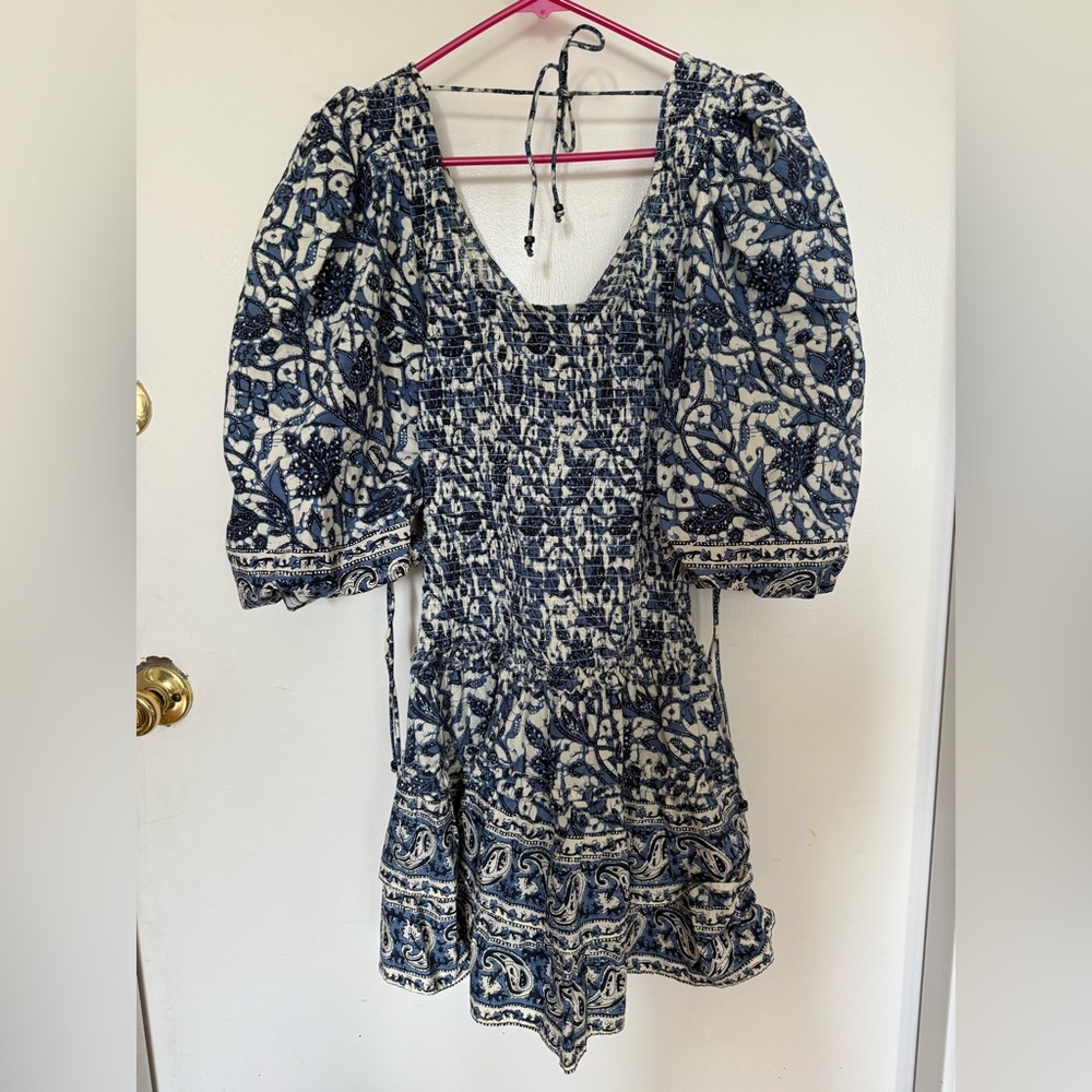 Love the Label Floral Ruffle Puff Sleeves Dress